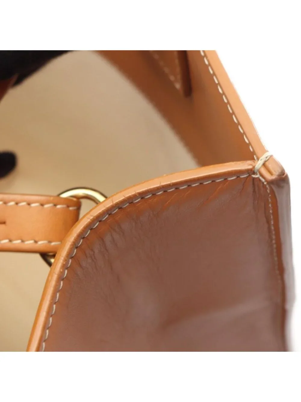Celine Tote Small Vertical Cover 2-Way Natural Beige Canvas Leather